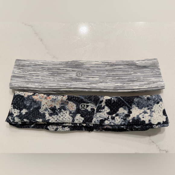 lululemon athletica Accessories - lululemon athletica Gray and Black floral Headbands